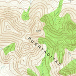 United States Geological Survey Mano Prieto Mountain, TX (1972, 24000-Scale) digital map