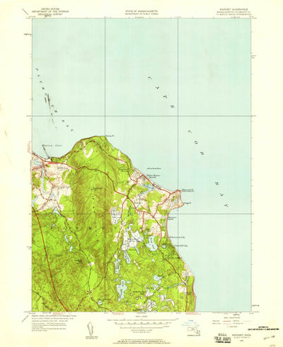 United States Geological Survey Manomet, MA (1941, 24000-Scale) digital map