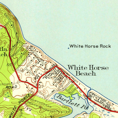 United States Geological Survey Manomet, MA (1941, 24000-Scale) digital map