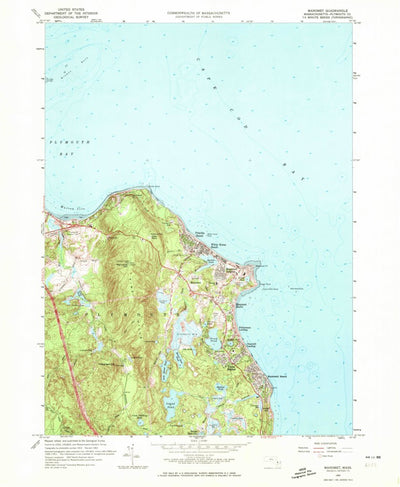 United States Geological Survey Manomet, MA (1962, 24000-Scale) digital map