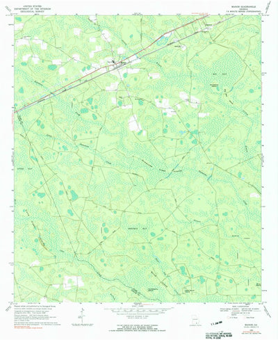 United States Geological Survey Manor, GA (1968, 24000-Scale) digital map