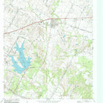 United States Geological Survey Manor, TX (1988, 24000-Scale) digital map