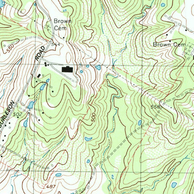 United States Geological Survey Manor, TX (1988, 24000-Scale) digital map