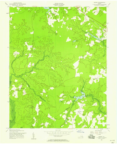 United States Geological Survey Manry, VA (1956, 24000-Scale) digital map