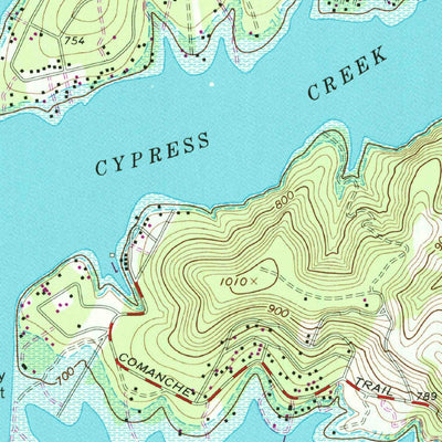 United States Geological Survey Mansfield Dam, TX (1968, 24000-Scale) digital map