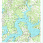 United States Geological Survey Mansfield Dam, TX (1986, 24000-Scale) digital map