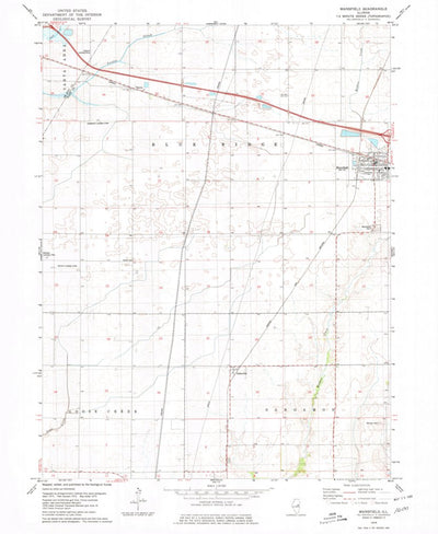 United States Geological Survey Mansfield, IL (1979, 24000-Scale) digital map