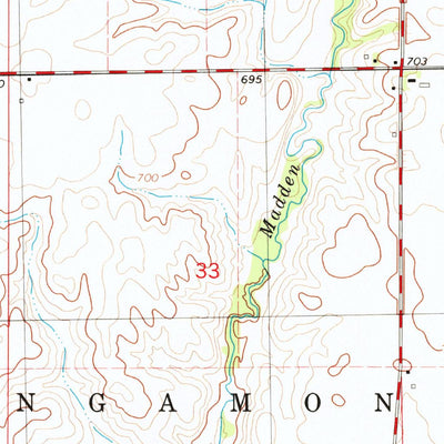 United States Geological Survey Mansfield, IL (1979, 24000-Scale) digital map