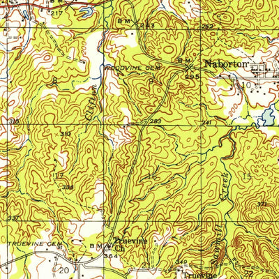United States Geological Survey Mansfield, LA (1945, 62500-Scale) digital map
