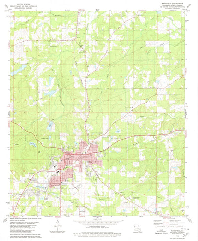 United States Geological Survey Mansfield, LA (1980, 24000-Scale) digital map