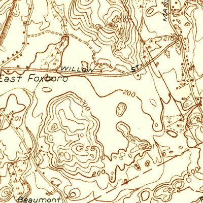 United States Geological Survey Mansfield, MA (1936, 24000-Scale) digital map