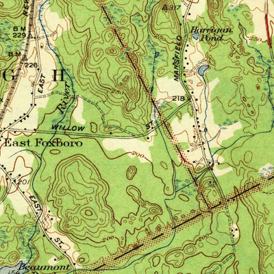 United States Geological Survey Mansfield, MA (1941, 31680-Scale) digital map