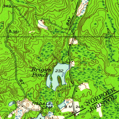 United States Geological Survey Mansfield, MA (1946, 24000-Scale) digital map