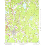 United States Geological Survey Mansfield, MA (1964, 25000-Scale) digital map