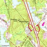 United States Geological Survey Mansfield, MA (1964, 25000-Scale) digital map