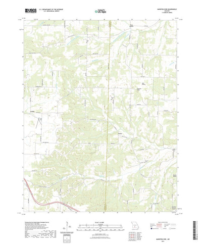 United States Geological Survey Mansfield NW, MO (2021, 24000-Scale) digital map