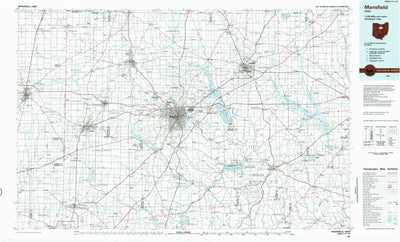United States Geological Survey Mansfield, OH (1986, 100000-Scale) digital map