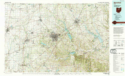 United States Geological Survey Mansfield, OH (1994, 100000-Scale) digital map