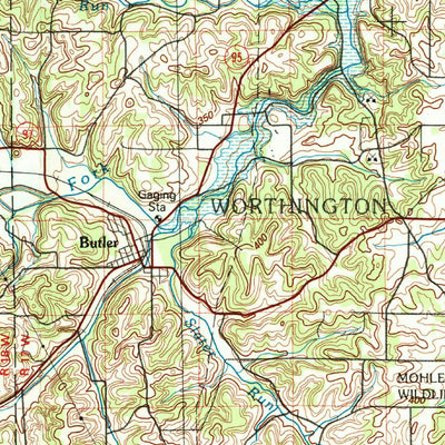 United States Geological Survey Mansfield, OH (1994, 100000-Scale) digital map