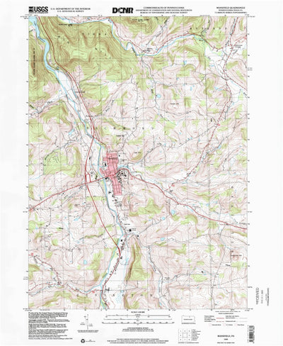 United States Geological Survey Mansfield, PA (1999, 24000-Scale) digital map