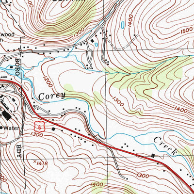 United States Geological Survey Mansfield, PA (1999, 24000-Scale) digital map
