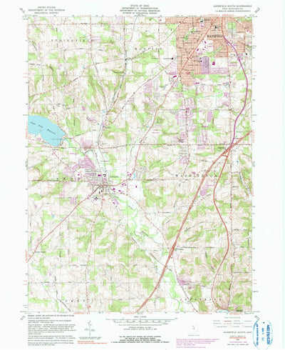 United States Geological Survey Mansfield South, OH (1961, 24000-Scale) digital map