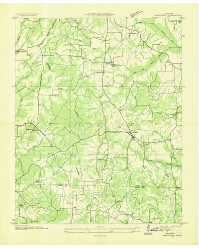 United States Geological Survey Mansfield, TN (1936, 24000-Scale) digital map