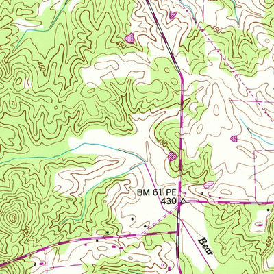 United States Geological Survey Mansfield, TN (1950, 24000-Scale) digital map