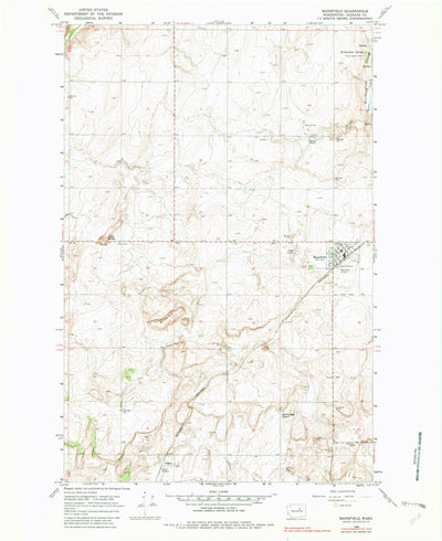 United States Geological Survey Mansfield, WA (1968, 24000-Scale) digital map