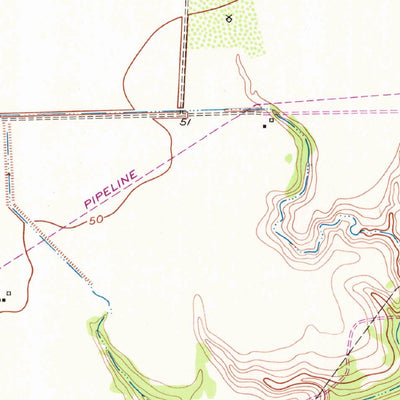 United States Geological Survey Manson, TX (1952, 24000-Scale) digital map