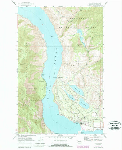 United States Geological Survey Manson, WA (1968, 24000-Scale) digital map