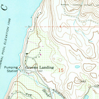 United States Geological Survey Manson, WA (1968, 24000-Scale) digital map