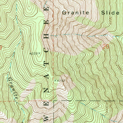 United States Geological Survey Manson, WA (1968, 24000-Scale) digital map