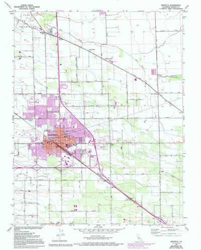 United States Geological Survey Manteca, CA (1952, 24000-Scale) digital map