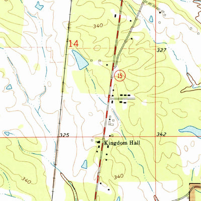 United States Geological Survey Mantee, MS (1972, 24000-Scale) digital map