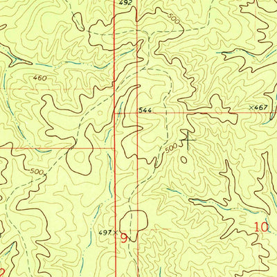 United States Geological Survey Mantee, MS (1972, 24000-Scale) digital map