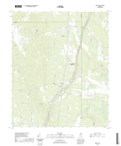 United States Geological Survey Mantee, MS (2020, 24000-Scale) digital map