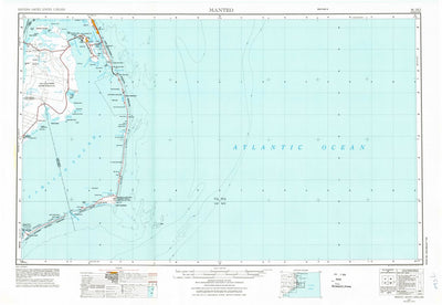 United States Geological Survey Manteo, NC (1957, 250000-Scale) digital map