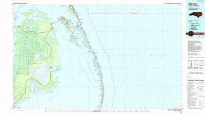 United States Geological Survey Manteo, NC (1985, 100000-Scale) digital map