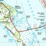 United States Geological Survey Manteo, NC (1985, 100000-Scale) digital map