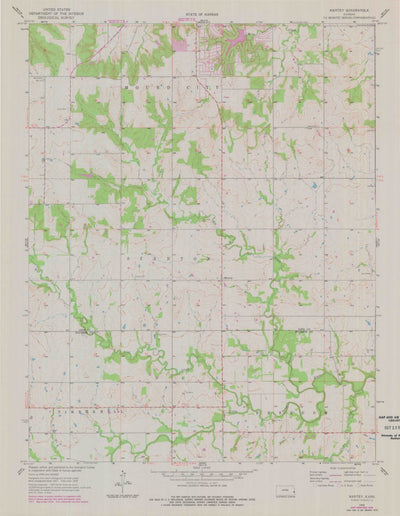 United States Geological Survey Mantey, KS (1958, 24000-Scale) digital map