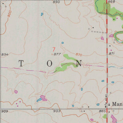 United States Geological Survey Mantey, KS (1958, 24000-Scale) digital map