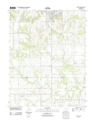 United States Geological Survey Mantey, KS (2012, 24000-Scale) digital map