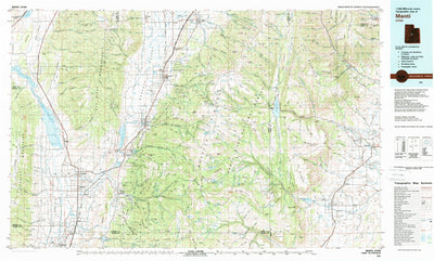 United States Geological Survey Manti, UT (1981, 100000-Scale) digital map