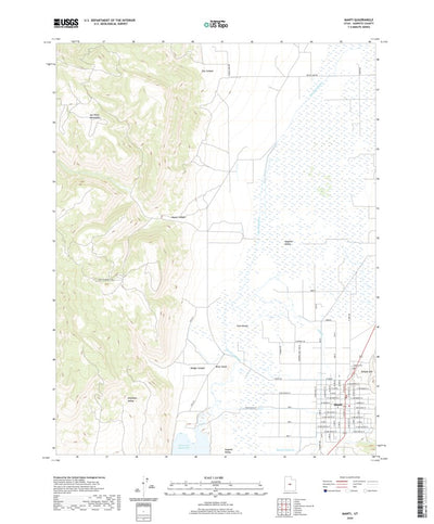 United States Geological Survey Manti, UT (2020, 24000-Scale) digital map