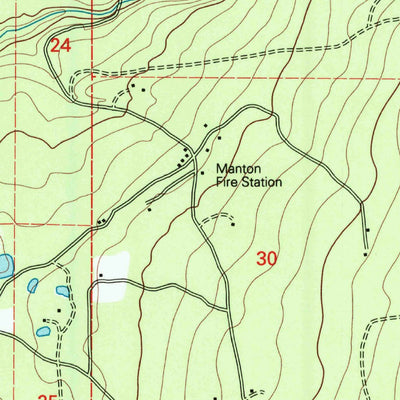 United States Geological Survey Manton, CA (1995, 24000-Scale) digital map