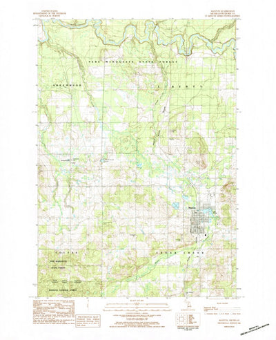 United States Geological Survey Manton, MI (1983, 25000-Scale) digital map