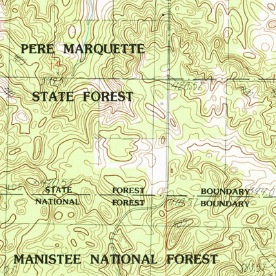 United States Geological Survey Manton, MI (1983, 25000-Scale) digital map