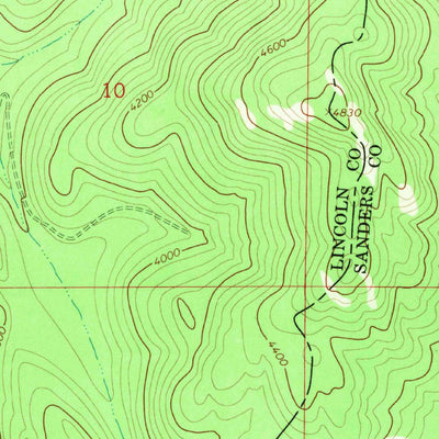 United States Geological Survey Mantrap Fork, MT (1966, 24000-Scale) digital map