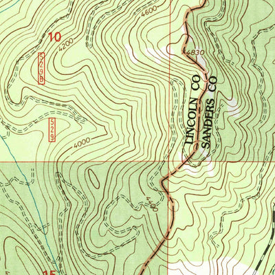 United States Geological Survey Mantrap Fork, MT (1999, 24000-Scale) digital map
